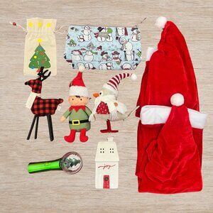 Lot of Assorted Christmas Holiday Decor Trinkets Gifts 9-pc Stocking Stuffer